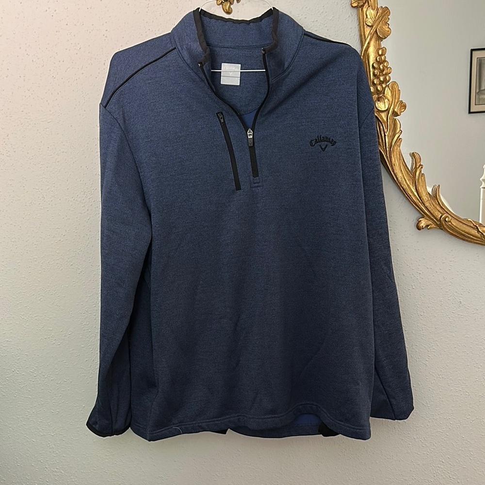 Callaway Men's Blue quarter zip sweater
